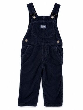 OshKosh Corduroy Overalls 3T Navy Classic Vintage Style Toddler